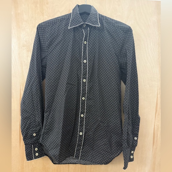 Paul Smith Black and White Patterned Shirt - Picture 1 of 11